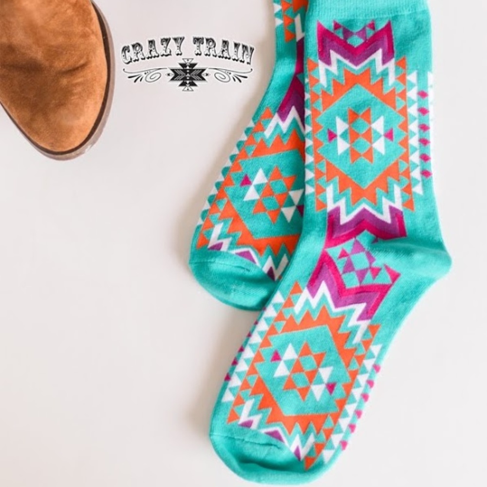 CRAZY TRAIN LADIES CHEROKEE BOOGIE SOCKS BRAND NEW